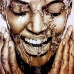 donna con acqua